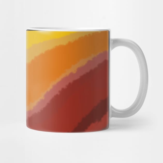 Warm Abstract Brush Strokes - Yellow Orange Red Grey by AbstractIdeas